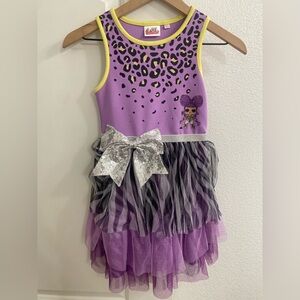 L.O.L. Surprise! Purple and Silver Kids Dress